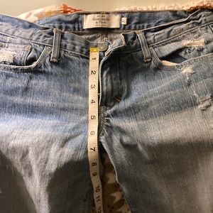 Abercrombie & Fitch New York light wash districted low rise boot bell jean